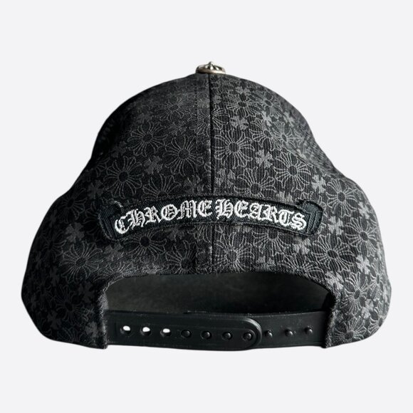 Chrome Hearts Black Cross Patch Jacquard Logo Hat - Picture 3 of 8